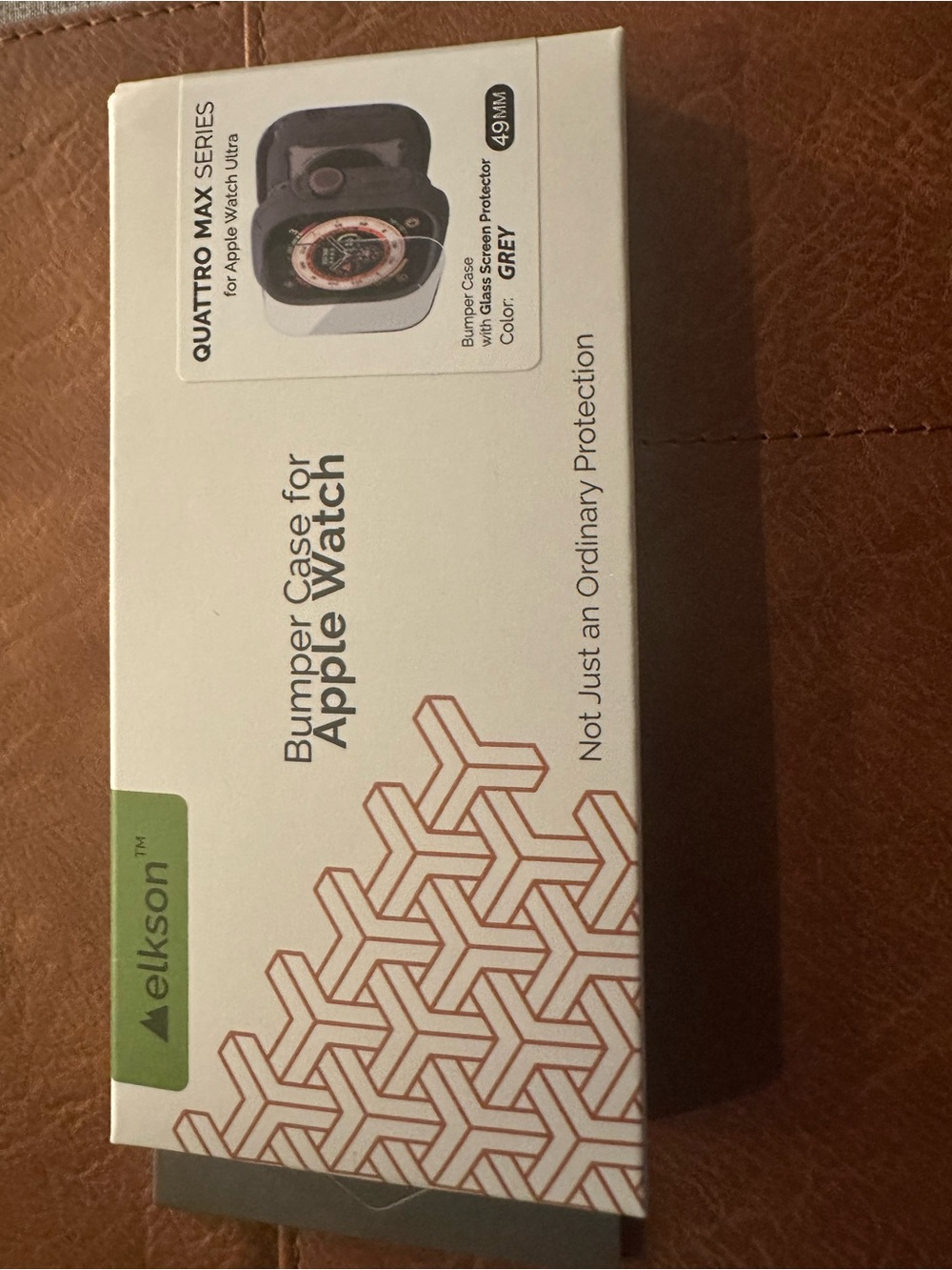 NIB Elkson Quattro Max Series Bumper Case for Apple Watch - Grey